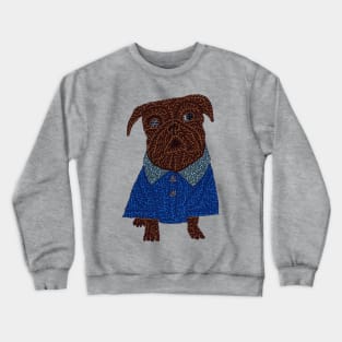 Scrappy Pug Crewneck Sweatshirt